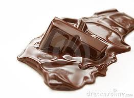 melted chocolate bar