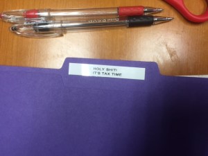 Holy Shit It's Tax Time