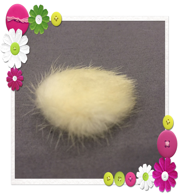 Framed Ermine Button